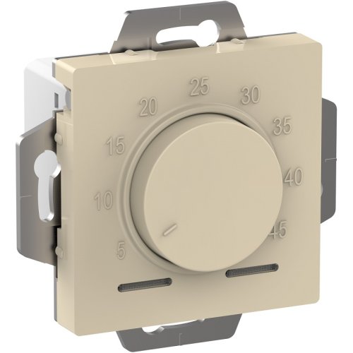 Терморегулятор механический с датчиком без рамки Systeme Electric AtlasDesign 0С +45С бежевый фото Терморегулятор механический с датчиком без рамки Systeme Electric AtlasDesign 0С +45С бежевый картинка